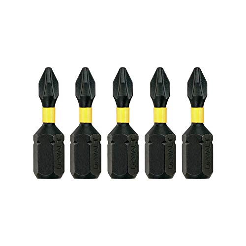Dewalt Dt7993T-Qz Inserti Per Avvitatore A Impulsi Impact Torsion Extreme, Attacco 1/4", Multicolore, 25 Mm Ph1, Confezione Da 5 Pezzi