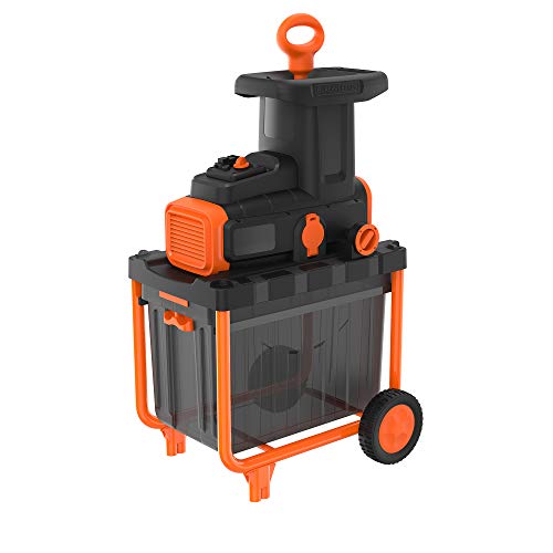Black+Decker Biotrituratore Con Motore A Induzione - Capacità Di Taglio 4,5 Cm, Capacità Di Raccolta 45 Litri 2800 W, Begas5800-Qs