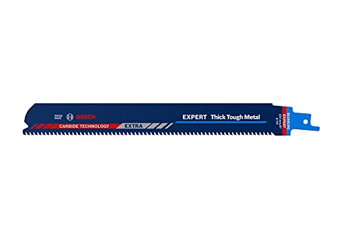 Bosch Professional 1X Lame Per Seghe Universali S 1155 Chc Expert `Thick Tough Metal` Per Acciaio Resistente, Ghisa, Lunghezza 225 Mm, Accessorio Sega
