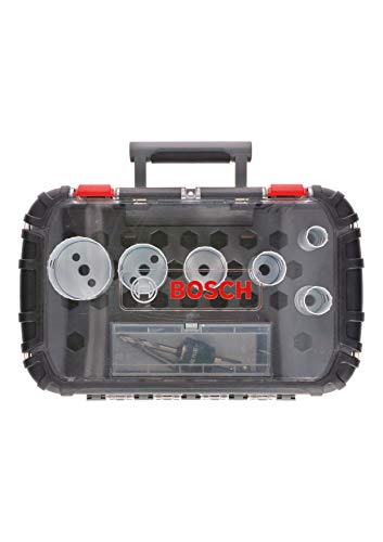 Bosch Professional Set Da 9 Pz. Di Seghe A Tazza Progressor For Wood & Metal (Per Elettricista, Ø 22-65 Mm, Accessorio Per Foratrice)
