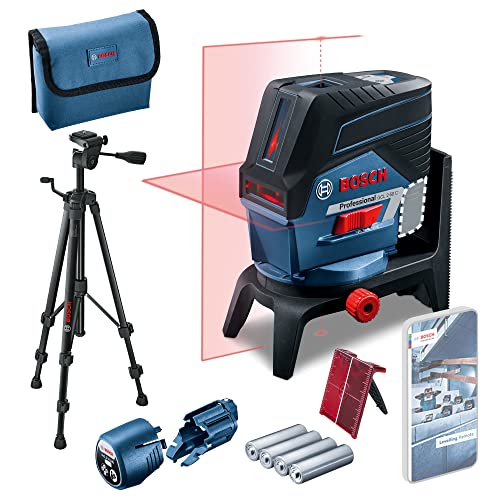 Bosch Professional Livella Laser Gcl 2-50 C (Laser Rosso, Da Interno, Con App, Supporto, Treppiede Bt 150, Raggio D’Azione Visibile: Fino A 20 M, 4X B