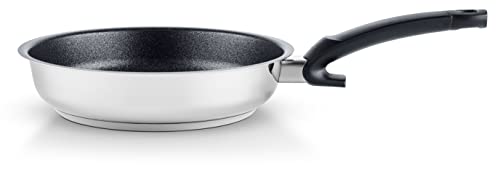 Fissler Adamant Premium Padella In Acciaio Inox 24 Cm, Padella Sigillata, Antiaderente, Antigraffio, Cottura A Induzione