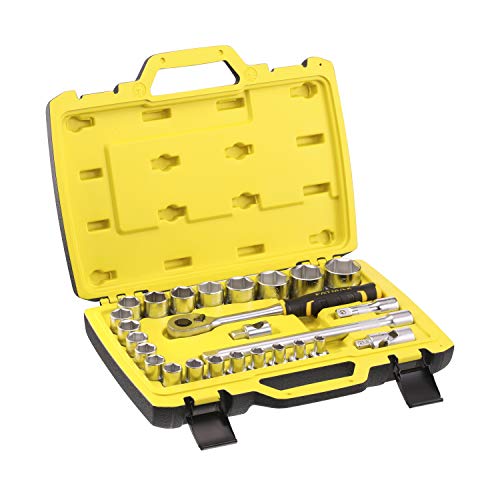 Stanley Fatmax Fmmt82685-1 Set Chiavi A Bussola Att. 1/2"-26 Pz, Nero, Pièces-120 Dents