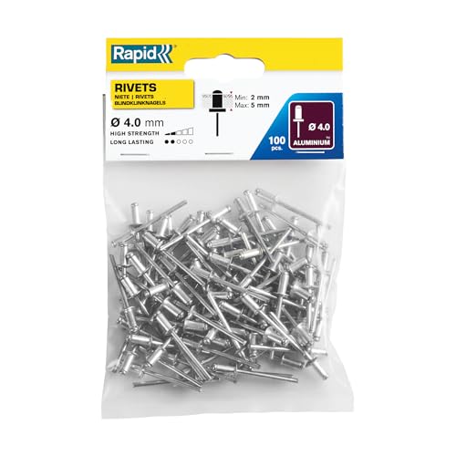 Rapid 5000378 Rivetti Standard Ø4X8 Mm, Acciaio