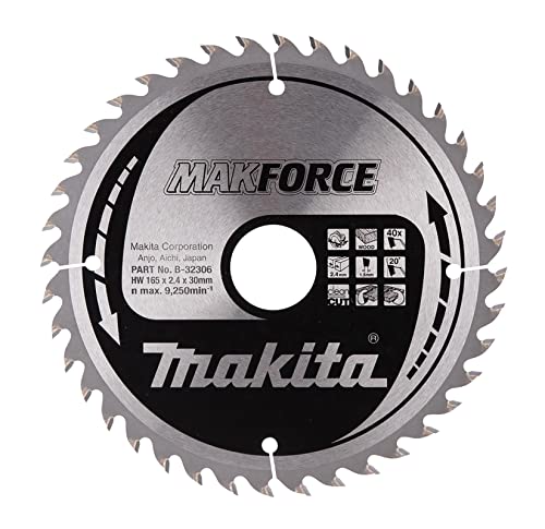 Makita B-32306 - Maxforce Lama Da Taglio 165 X 30 Mm, 40 Z,