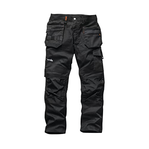 Scruffs Trade Flex Pantaloni Da Uomo, Nero, 34R
