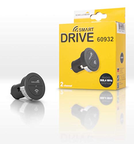 Schellenberg 60932 Telecomando Cancello E Apricancello Radiocomando Per Accendisigari Auto, 2 Canali, 868,4 Mhz, Porta Del Garage, Zubehör Smart Drive