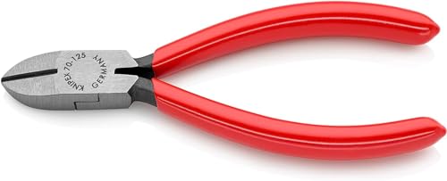 Knipex Tronchese Laterale Per Meccanica Bonderizzata Nera, Rivestiti In Resina Sintetica 125 Mm 70 01 125 Ean