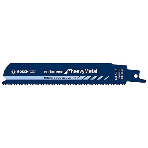 Bosch Professional 5 Pezzi Lama Per Sega Universale S 936 Chf Endurance For Heavy Metal (Per Metallo, 150 X 25 X 1.1 Mm, Accessorio Per Sega Universal