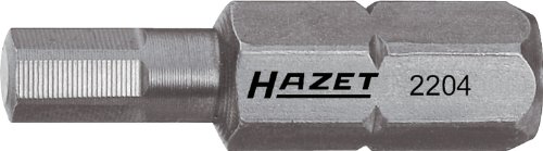 Hazet 2204-7 Bit, Attacco Esagonale, Massiccio, 6.3 Mm 1/4 Di Pollice