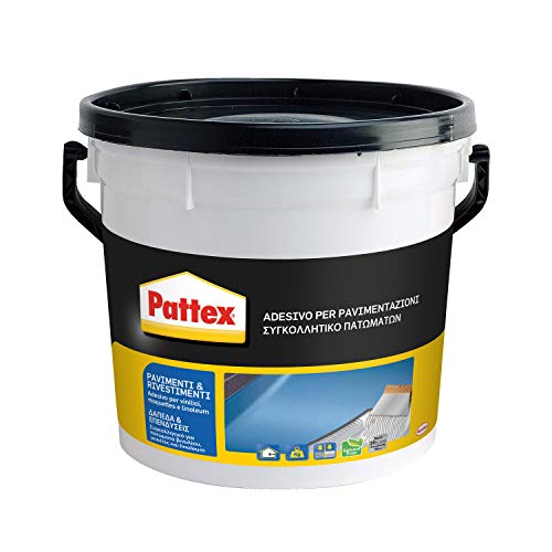 Pattex Pavimenti E Rivestimenti Colla Per Rivestimenti A Presa Rapida, Colla Per Tessuti, Moquette, Linoleum, Pvc, Gomma, Sughero, Colla Per Pavimenti