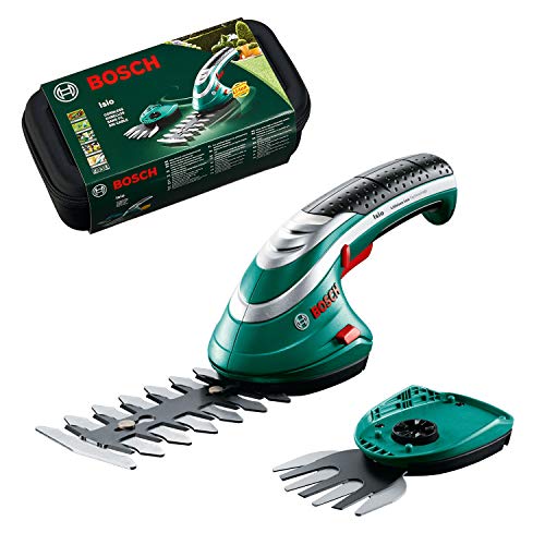 Bosch, Set Tagliasiepi E Tagliaerba A Batteria - Isio (3,6 V 1,5 Ah, Set 2 Lame, Caricabatterie)