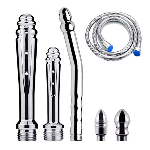 Sistema Doccia Metallo - Doccia Sistema Di Pulizia Profonda Con Tubo Doccia Da 59 Pollici (Argento)
