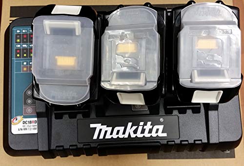 Makita Power Fonte Kit Con Caricabatterie Doppio Dc18Rd 3 Batterie 18 V 5 Ah 198458 – 6