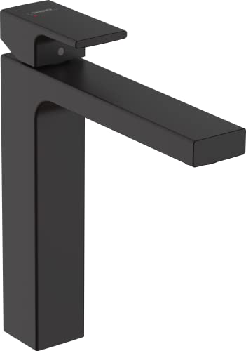 Hansgrohe Vernis Shape Miscelatore Monocomando Lavabo 190 Senza Set Di Scarico, Nero Opaco, 71591670
