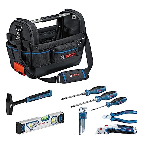 Bosch Professional Combo Kit Gwt 20 + Set Di Utensili Manuali (Incl. 3 Cacciaviti, Set Da 9 Pezzi Di Chiavi A Brugola, 1 Pinza A Cesoia A Taglio Diago