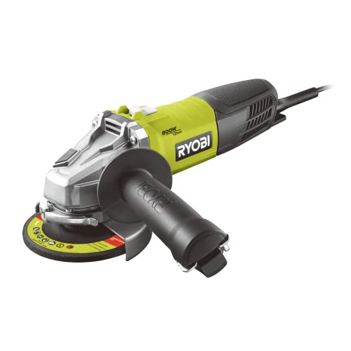 Ryobi Rag 800-G 125-Smerigliatrice Elettrica Con Filo, 800 W
