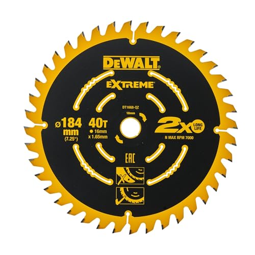 Dewalt, Dt1668, Qz, Hoja Para Sierra Circular Estacionaria 184 X 16 X 40T