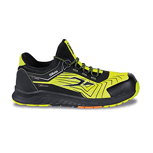 Beta 7353Y 43 - Scarpe Basse Antinfortunistiche Beta 0-Gravity Giallo/Nero, Scarpe Da Lavoro Leggerissime, Tomaia In Tessuto Mesh Ad Alta Traspirazion