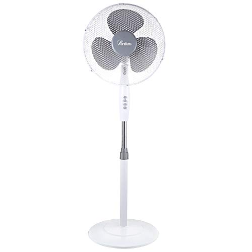 Ardes - Ar5Br40Pb Ventilatore A Piantana Silenzioso 3 Pale Brisa 40Pb - Ventilatore Ardes Piantana Oscillante E Inclinabile Con Pannello Manuale - Ven