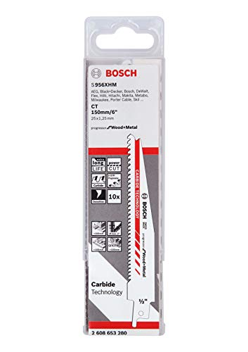 Bosch Professional Lame Per Sega Universale S 956 Xhm Progressor For Wood And Metal (Lunghezza 150 Mm, Accessorio Universale)