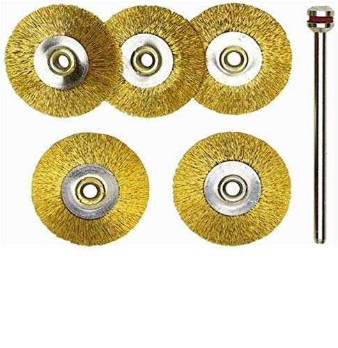 Proxxon 2228962 - Juego Cepillos Rueda Laton 22 Mm (5 U)