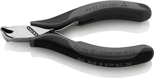 Knipex Tronchese Per Elettronica Esd - Con Tagliente Frontale Rivestiti In Materiale Bicomponente 120 Mm 64 32 120 Esd