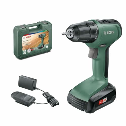 Bosch Home And Garden Bosch Universaldrill 18, 06039C8004,Trapano-Avvitatore, 1 Batteria Al Litio, 18 V