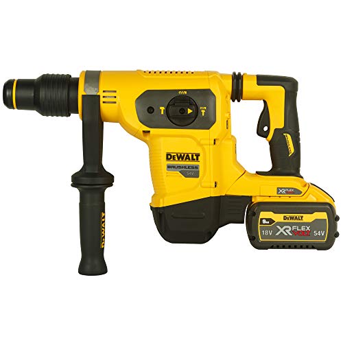 Dewalt Dch481X2-Qw - Martillo Electroneumático Sin Escobillas Xr Flexvolt 54V Sds-Max 6,1J 3 Modos Con 2 Baterías 54V/18V Li-Ion 9,0Ah Y Maletín