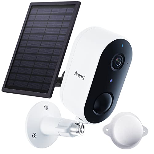 Arenti Cámara De Seguridad Para Exteriores 100% Inalámbrica Con Panel Solar, Cámara A Batería Recargable De 1080P Con Audio Bidireccional, Resistente