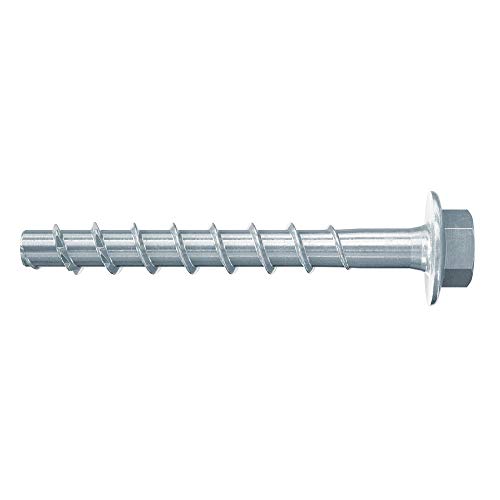 Fischer Ultracut Fbs Ii 546393 Vite Di Fissaggio Per Binari, Profili Metallici, Tubazioni In Cemento, 100 Pezzi, 6 X 100/45, Grigio, Testa Esagonale