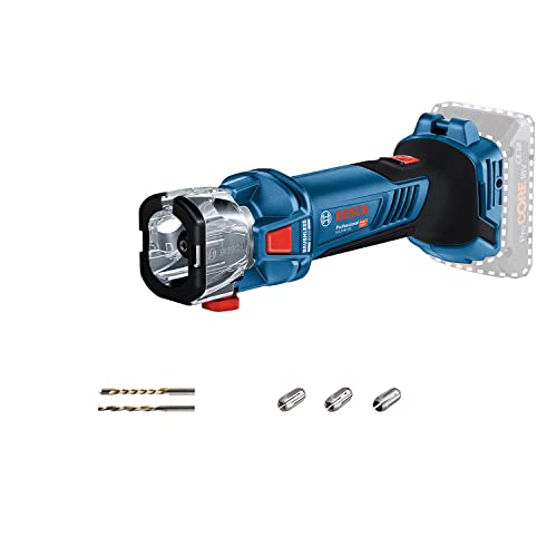 Bosch Professional 18V System Utensile Rotativo A Batteria Gcu 18V-30 (Motore Brushless A 30.000 Giri/Min, Incl. 3 Pinze, Adattatore Aspiratore, 1 Fre