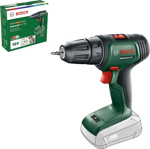 Bosch Home And Garden Trapano A Batteria Universaldrill 18V, Senza Batteria, Sistema Da 18 Volt, In Cartone