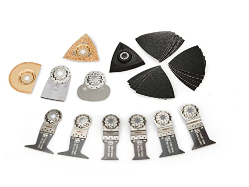 Fein Best Of Starlock Renovation| Set Da 26 Accessori Per Lavori Di Rinnovo E Ristrutturazione, Adatti A Tutti Gli Utensili Utensili Multifunzione Fei