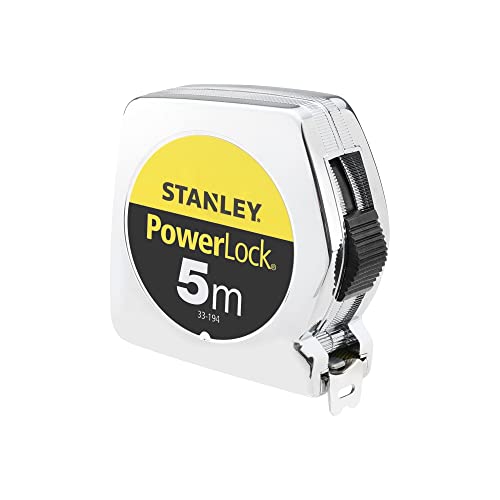 Stanley 0-33-194 Flessometro Powerlock, 5 M X 19 Mm, Con Foro