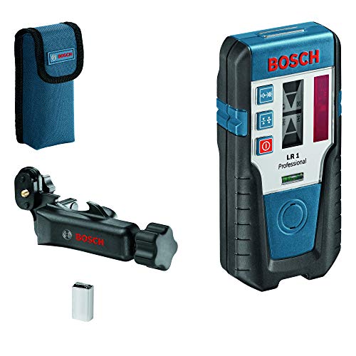 Bosch Professional Ricevitore Laser Lr 1 (Laser Rosso, 1 Batteria Da 9V, Staffa, Raggio D'Azione: 0–200 M)