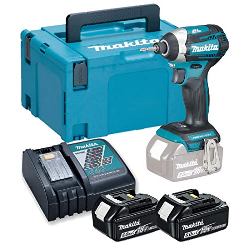 Makita Dtd154Rtj - Atornillador De Impacto 18V 5,0Ah 175Nm Bl Makpac 2 Bat.