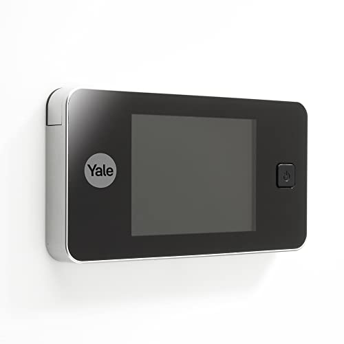 Yale Spioncino Elettronico Digitale 45-0500-1432-00-60-01, Argento, Visualizzazione Dal Vivo, Telecamera Di Alta Qualità, Angolo Di Visione 105°, Sost