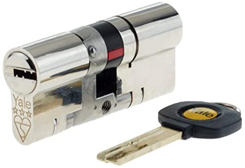 Yale Ys3-3535N Anti-Snap 3 Star Euro Doppio Cilindro, Alta Sicurezza, 35 (70Mm), Finitura In Nichel