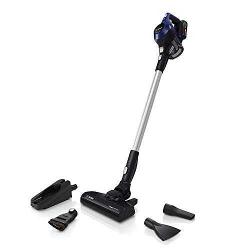 Bosch Unlimited Serie 6, Scopa Elettrica Ricaricabile Senza Fili, Aspirapolvere Dal Design Leggero E Con Vasta Gamma Di Accessori Multisuperficie, Blu