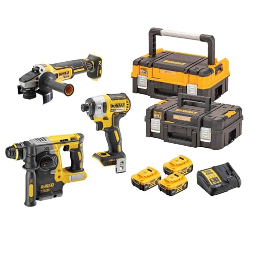 Dewalt Dck305P3T Dewalt-Dck305P3T Kit 3 Strumenti 18V-Dch273+Dcf887+Dcg405+Dcb184X3+Incarc+Tstak I&Ii