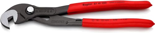Knipex Pinza Chiave "Tucano" Bonderizzata Grigia, Rivestiti In Resina Sintetica Antiscivolo 250 Mm (Confezione Self-Service/Blister) 87 41 250 Sb
