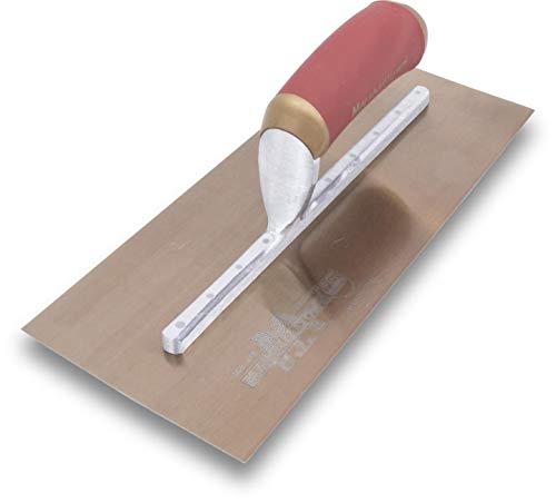 Marshalltown 13438 Frattazzo Lisciante Permashape, Forma Curva, In Acciaio Dorato, Perfetto Stuccatori, Dimensioni: 330X127 Mm, Oro