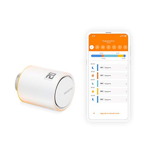 Netatmo Valvole Termostatiche Wifi Intelligente Controllo Remoto, Risparmio Energetico, Modulo Supplementare Per Il Termostato Intelligente E Per Il K