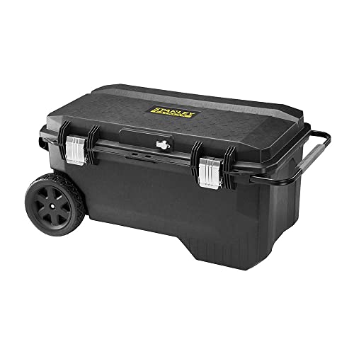 Stanley Fatmax 1-94-850 Promobile - Cassapanca Da Trasporto, Con Ruote E Manico Telescopico, Capacità 113 L