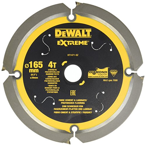 Dewalt Dt1471-Qz Lame Circolari Per Fibrocemento - Lama Fibrocemento 165X20Mm 4 Denti