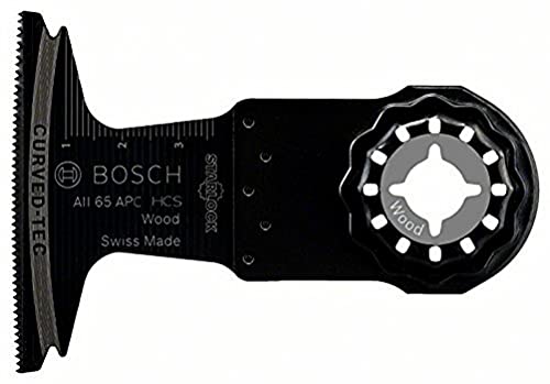 Bosch Accessories 1X Hcs Lama Per Tagli Dal Pieno Aii 65 Apc Wood, Per Legno Tenero, 40 X 65 Mm, Accessori Utensili Multifunzione