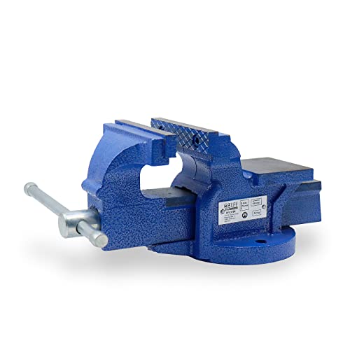 Cclife Morsa Da Banco 100/125/150 Mm Ghisa Professionale Base Girevole