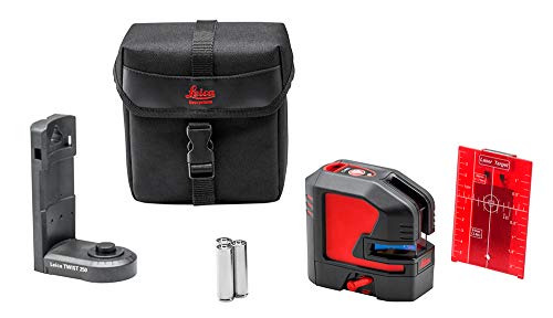 Leica Lino L2S – Livella Laser A Linee Incrociate Con Innovativo Adattatore Magnetico (Fascio Laser Rosso, Portata Di Lavoro: 25 M)