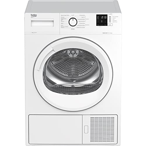 Beko - Drx823N - Asciugatrice Standard 8Kg, Classe A++, Linea Estetica Basic, Display Digit, Oblò Bianco Con Manopola Bianca, Partenza Ritardata 0-24H